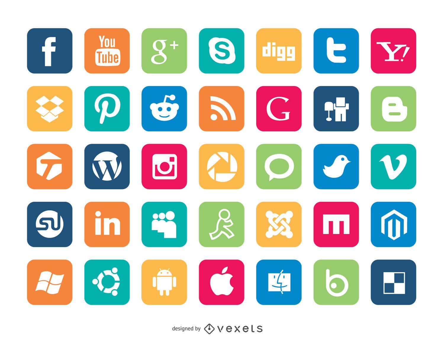 social media icons for mac mail